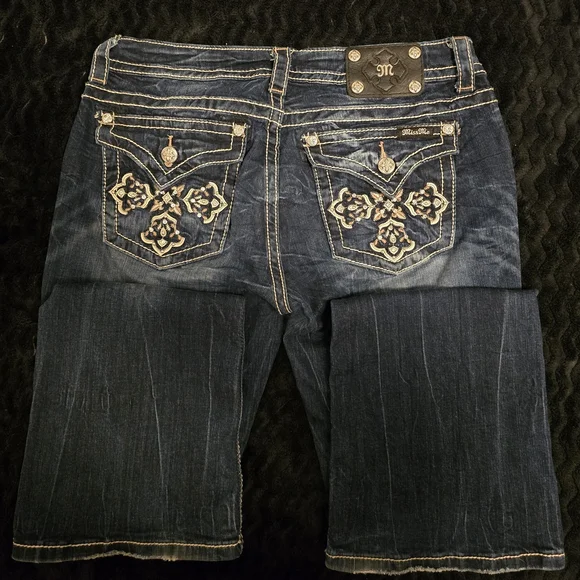Miss Me Blue Boot Cut Jeans Women's Size 31 - Picture 3 of 7